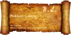 Makkai Laura névjegykártya