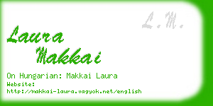 laura makkai business card